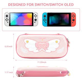 Switch Carrying Case for Switch/OLED,Portable Switch Case, Slim Hardshell Travel Carrying Case fit Switch Console & Game Accessories - Star Wings