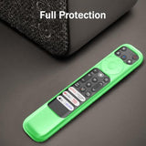 Fintie Protective Case for 2023 TCL RC813 FMB1 / RC902V FMR1 / RC923 Voice Remote, Light Weight Anti Slip Shockproof Silicone Cover for TCL Q6 Q7 QM8 S4 S3 Series Google TV Remote Control, Green Glow