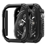 2 Pack for Watch Case, Rugged Cover Compatible with iWatch 11/10 46mm with Built-in Touch Sensitive Tempered Glass Screen Protector