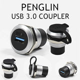 2Pack Usb 3.0 Panel Mount Coupler, Usb Pass Through Connector, Female To Femal