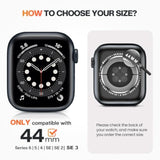 4-Pack Bling Case for Apple Watch 44mm SE/Series 6/5/4 - Waterproof Protection and Style