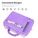 Laptop Case Bag Women Men Computer Sleeve Compatible With Macbook/Dell/Hp/Acer/Asus/Lg, Waterproof Shoulder Carrying Briefcase, Purple, 15.6-16 Inch