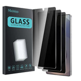 3 Pack Privacy Screen Protector For Samsung Galaxy S25 Ultra, Anti Spy Tempered Glass 9H Hardness, Black Protector Anti Spy, Bubble Free, Anti-Scratch