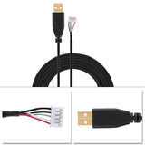 2.2M / 7.22Ft Usb Gaming Mouse Cable Replacement For Naga 2014 Line 14