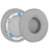 Geekria QuickFit Replacement Ear Pads Compatible with Beats Solo2 Wired (B0518) Headphones (Not fit Solo2 Wireless), Ear Cushions (Grey)