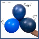 123Pcs Navy Blue Balloon Arch Kit Mixed Sizes Party Decorations
