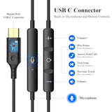 Usb C Earbuds For Iphone 17 16 Plus 15 Pro Ipad 10Th Gen Usb Type C Headphones Wired Earphones For Samsung Note 20 Ultra S21 S25 S24 With Microphone Volume Control Noise Isolating Hifi Stereo Headset