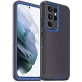 For Samsung Galaxy S21 Ultra Case, Shockproof And Drop-Proof Non-Slip, Heavy Duty Protective Case For Samsung S21 Ultra 6.8 Inch Dark Blue