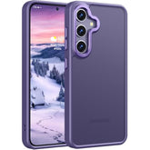 For Samsung Galaxy S24 Plus Case, S25 Plus Case, Translucent Frosted Skin Feel Hard Pc Back Soft Silicone Edge, Slim Fit Protective Phone Cover For Samsung S25+/ S24+, Matte Purple