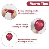 Burgundy Balloons, 12 Inch Maroon Balloons, Wine Red White Pearl Metallic Rose Gold Confetti Balloons Latex Balloons For Wedding Anniversary Engagement Romantic Dinner Fall Party Decorations