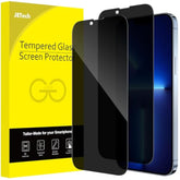 JETech Privacy Full Coverage Screen Protector for iPhone 13 Pro Max 6.7-Inch, Anti-Spy Tempered Glass Film, Edge to Edge Protection Case-Friendly, 2-Pack