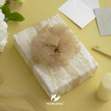 Organza Ribbon 1 Inch Champagne Sheer Chiffon Ribbon For Cake Boxes We