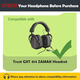 Replacement Earpads Cushion Compatible With Trust Gxt 414 Zamak Headset Ear Pads With Softer Protein Leather/Memory Foam