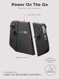 Legion Go Charging Connector with Battery Extended Battery Life, USB-C Charging Hub, Ergonomic Grip, Seamless Connection, Compatible with Legion Go