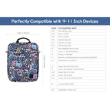 9-11 Inch Tablet Sleeve Bag Carrying Case With Shoulder Strap For Ipad (A16) 11", Ipad 10Th Gen 10.9" Air 5/4, I-Pad Air/Pro 11", I-Pad 9/8/7Th 10.2", Galaxy Tab A9+ Plus 11", Night Blue