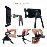 Lazy Cell Phone Holder, Universal Cell Phone Holder For Smart Mobile Phone,Hanging On Neck Cell Phone Mount Holder,Black