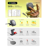 For Magsafe Charger Stand For Iphone Magnetic Apple Watch Airpods Charging, Minimalist Travel For Iphone Wireless Charger Magnetic Magsafe Accessories Apple 16 Pro Max Iwatch Airpods Black