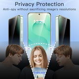 2-Pack Privacy Screen Protector for Samsung S25 Plus 5G, Anti-Spy, Tempered Glass, Fingerprint ID