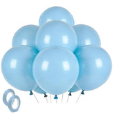 Pastel Blue Latex Party Balloons 30 Pack 18 Inch Round Light Blue Balloons For Wedding Baby Shower Gender Reveal Birthday Party Decoration