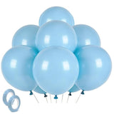 Pastel Blue Latex Party Balloons 30 Pack 18 Inch Round Light Blue Balloons For Wedding Baby Shower Gender Reveal Birthday Party Decoration