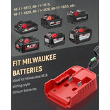 2 Pack Power Wheel Adapter For Milwaukee M18 Battery With Switch, Dc Power Adapter, 18 V Battery Adapter For Rc Car Truck Diy & Robotics, Battery Conversion With Fuse Switch 12 Awg Wires