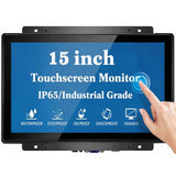 15 Inch Open Frame Capacitive Touchscreen Monitor,1024X768 Resolution 4:3 Aspect Ratio Waterproof,Vesa+Panel Mount, For Kiosk, Automation, Posvendinghmi And Digital Signage 7X24H Work