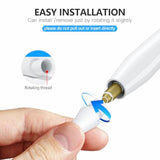 Apple Pencil Replacement Tips 4-Pack Compatible with All Generations White