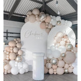 Nude Beige Double Stuffed Balloons Different Size 115Pcs 5/10/12/18" Tan Apricot Nude Balloon Arch Garland Kit For Boho Birthday Baby Shower Bridal Shower Gender Reveal Bear Neutral Party