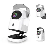 Unitedtime Projector Native 1080P Support 4K Integrated 180°Adjustable Stand With Wifi And Bluetooth Portable For Home Theater Support Hdmi, Usb, Pc, Tv Box, Model:Tz2