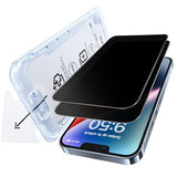 2 Pack Privacy Screen Protector for iPhone 12 Pro Max, Anti-Spy Tempered Glass, 9H Hardness, Scratch Resistant, Easy Installation, Bubble Free, Case