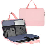 17-17.3 Inch Laptop Briefcase For Women Ladies Bag With Organizer For New Hp Envy 17.3, Dell Inspiron 17/Dell G3 G7 17.3, Lenovo Ideapad 330 L340 17.3, Tuf 17.3, Msi Gs75 Gl75 Gf75 17.3" Case, Pink