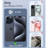 For 15 Pro Case: Magnetic Translucent Matte Phone Cover With Kickstand | Slim Shockproof Protective Drop Protection Cases & Lightweight Rugged Tpu Frosted Phonecase