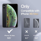 JETech Silicone Case for iPhone Xs Max 6.5-Inch, Silky-Soft Touch Full-Body Protective Case, Shockproof Cover with Microfiber Lining (Black)