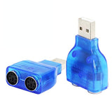 Usb To Ps2 Adapter,Usb To Dual Ps/2 Keyborad & Mouse Converter Cable For Lapto