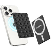 Magnetic Sticky Phone Suction Grip For Magsafe, Removable For Wireless Charging, Durable Magnet Silicone Portable Mount Stand For 12/13/14/15/16 Series, Hands-Free Video/Selfie, Black