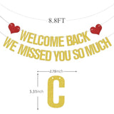 Welcome Back We Missed You So Much Banner Family Welcome Home Decoration