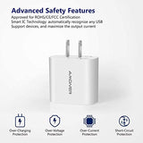 Usb Wall Charger, 2Pack 15W 3-Port Usb Charger Block Iphone Cube Charging Blocks For Iphone 14/13/12/11/X/Xr/X/8/7/6, Galaxy, Android Phones And More