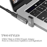 2 Pack Usb C Adapter, 100W Usb C Male To Female Extender Connector, Usb Type C
