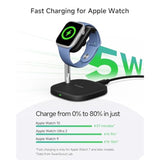 Watch Charger Stand For Apple Watch, Fast Charging For Apple Watch 10/Ultra 2/Ultra/9/8/7/6/5/4/3/Se 2, Compatible With Airpods 4/Airpods Pro 2, 505A (Black)