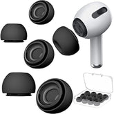 6 Pairs Airpod Pro Ear Tip Noise Cancellation, Replacement Ear Tips For Airpods Pro 2 With Case, Soft Silicone Earbuds Tips For Long Time Use, White, S/M/L (Black)