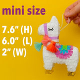 Mini Llama Pinatas 6 Pack - Small Birthday Pinata Party Favors For Adults & Kids - Cinco De Mayo, Gender Reveal & Mexican Fiesta Party Decorations