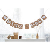 Miss To Mrs Banner Vintage Wedding Party Decoration