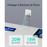 4-Pack 20W USB C Fast Charger with Multiport for iPhone, iPad, Galaxy