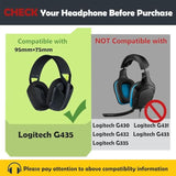 Headphone Earpads Cushions Memory Foam Replacement Ear Pads Compatible With Logitech G435 Bluetooth Wireless Gaming Headphone
