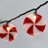 Candy String Lights, 8.5Ft Sugar Peppermints Candy Lights With 10 Bulbs For Outdoor & Indoor Christmas Party Tree Decora
