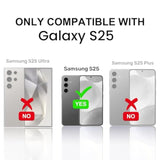 For Samsung Galaxy S25 Wallet Case With Card Holder,For Galaxy S25 Wallet Case For Girls Women Men,Double Magnetic Back Flip Pu Leather Kickstand Cover For Galaxy S25, Purple