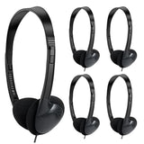 Kids Headphones Bulk 30 Pack For School Students Children Teen Boys Girls, Wholesale Headphones For Classroom Earphones (Black)