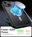 Magnetic for iPhone 15 Case,with Screen Protector+Wrist Strap,Compatible with MagSafe,Camera Protection,Military Grade Drop Protection,Slim