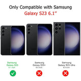 Samsung Galaxy S23 5G Phone Case, Dark Green, Stylish Liquid Silicone Slim Full-Body Protective Cover Compatible with Samsung Galaxy S23 6.1 Inch Phone Case