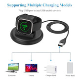 Charger for Fitbit Versa 2 (Only), Anti-Slip Charging Stand Dock with 4.1Ft USB Cable Cord for Fitbit Versa 2 Smartwatch (Not for Versa/Versa Lite)